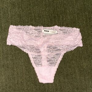 PINK Victoria's Secret Light Pink Lace Panty